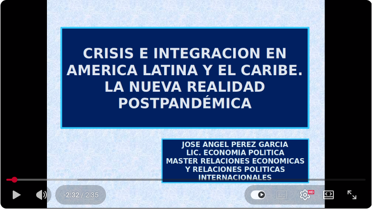 CIEM CRISIS E INTEGRACIÓN EN AMÉRICA LATINA Y EL CARIBE.