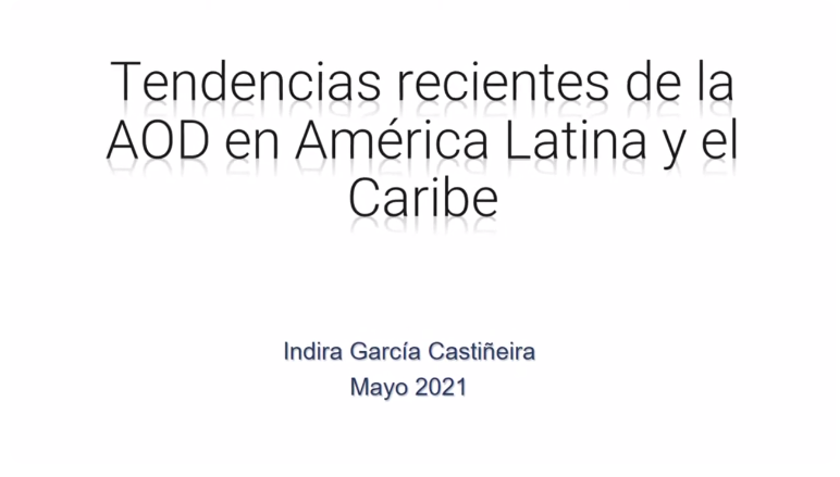 CIEM Tendencias recientes de la AOD en América Latina y el Caribe